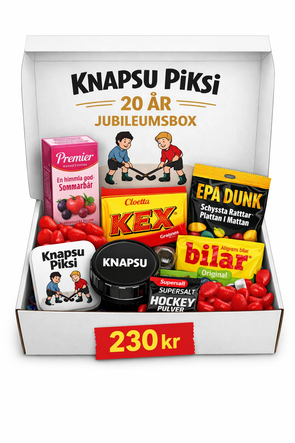 Knapsu Piksi 20 år Jubileumsbox